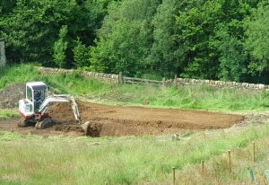 digging the pond